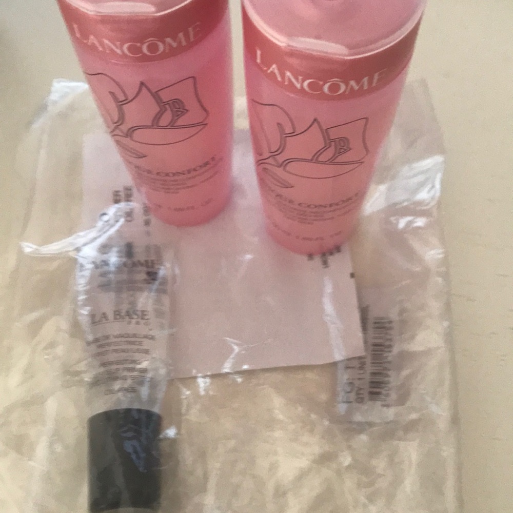 Lancome foundation base and 2 toners
